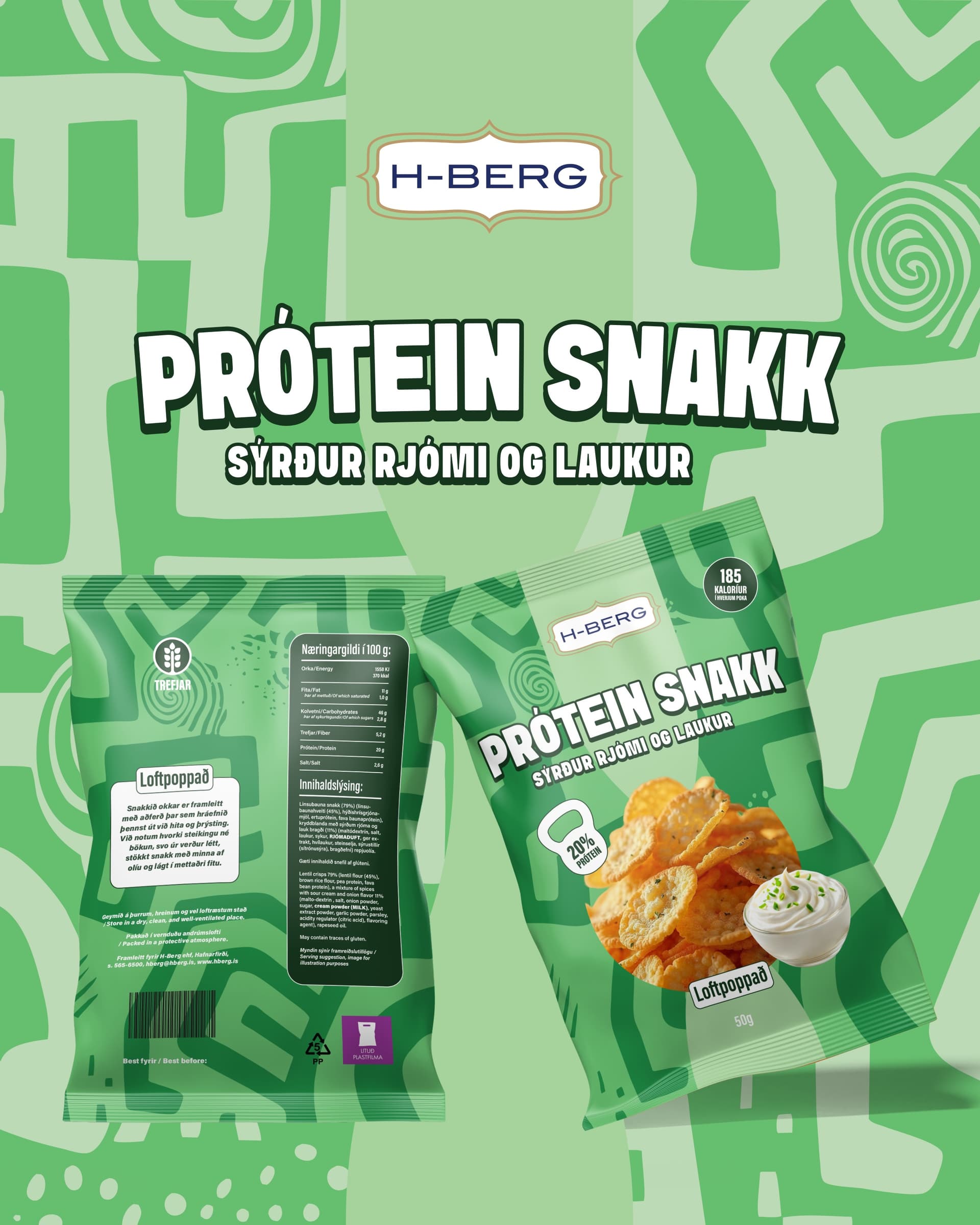 H-Berg Prótein Snakk – mynd 8